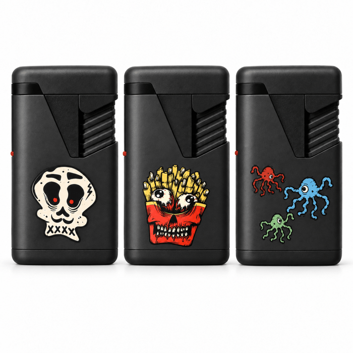 Zengaz Dual Flame Jet Lighter 7cm Black