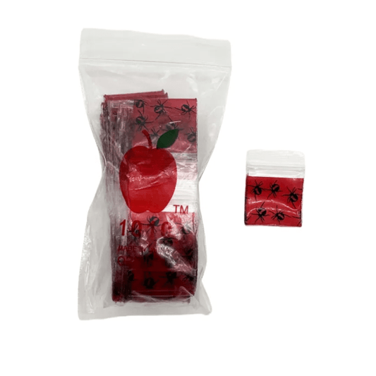 1010 Redback Spider Apple Bags 100 Pack 25x25mm - Oz Sweet Puff