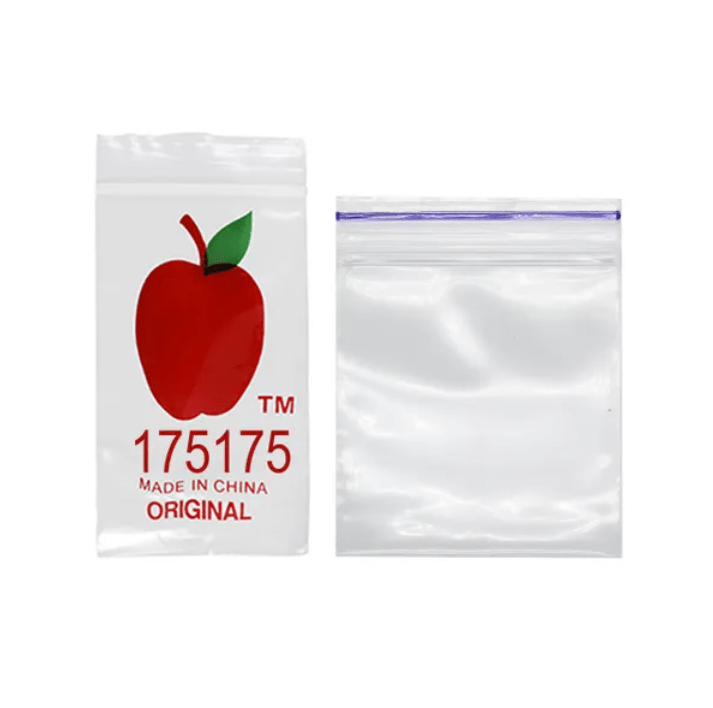 175175 Apple Bags 100 Pack 44x44mm - Oz Sweet Puff