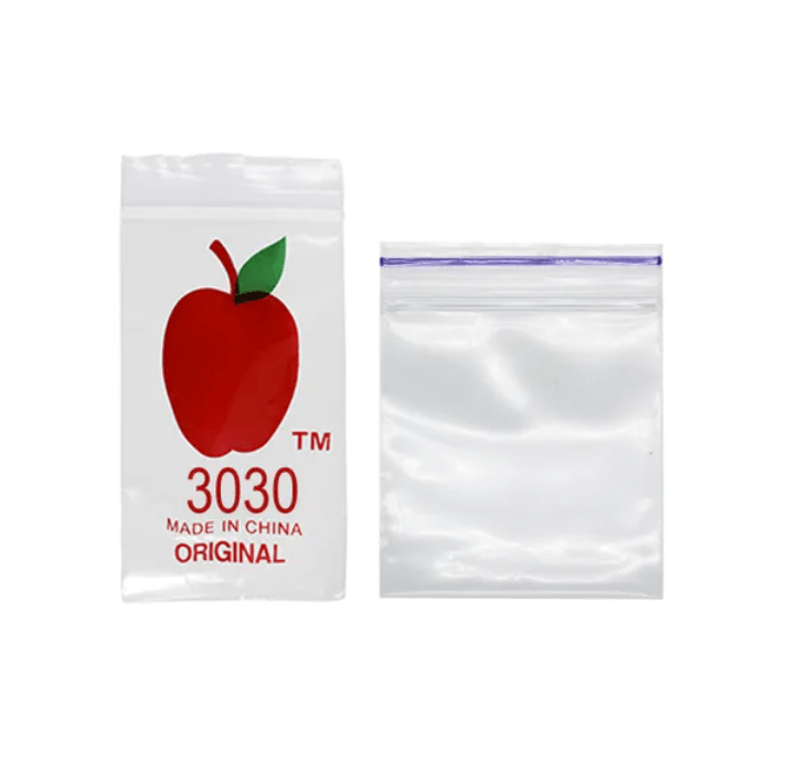 3030 Apple Bags 100 Pack 76x76mm - Oz Sweet Puff