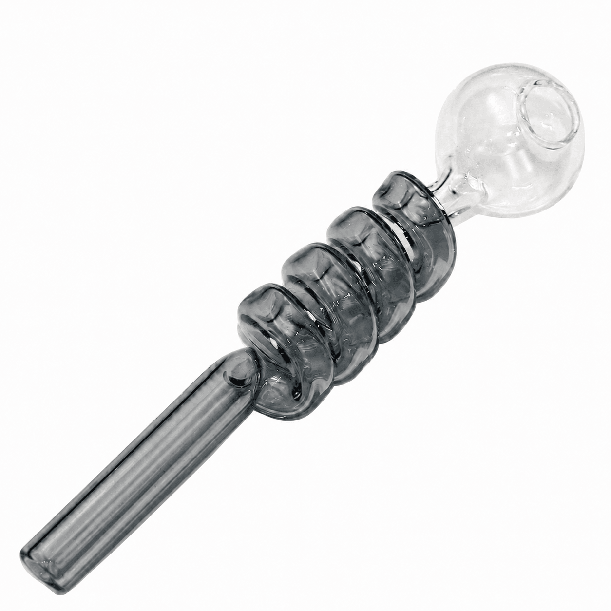 Curly Swirl Sweet Puff Glass Pipe 13cm - Oz Sweet Puff