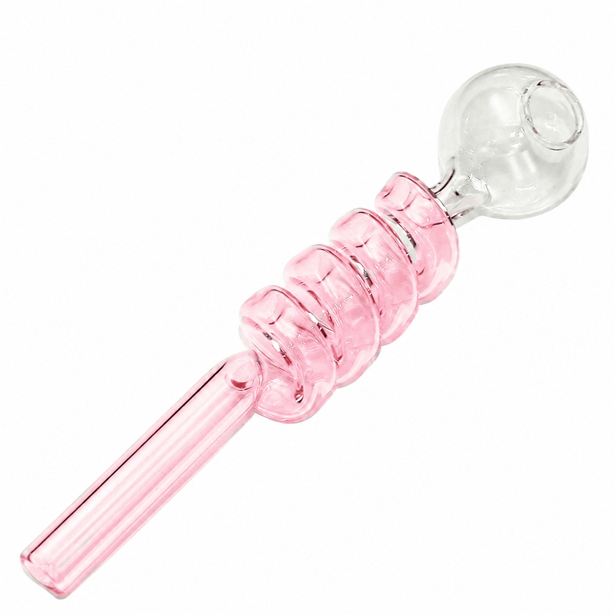 Curly Swirl Sweet Puff Glass Pipe 13cm - Oz Sweet Puff