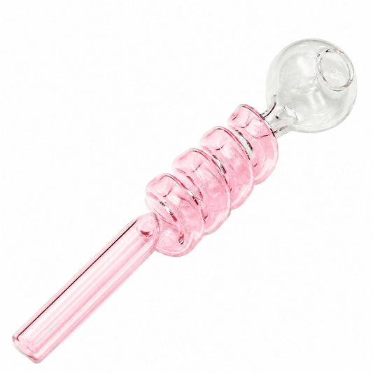 Curly Swirl Sweet Puff Glass Pipe 13cm - Oz Sweet Puff