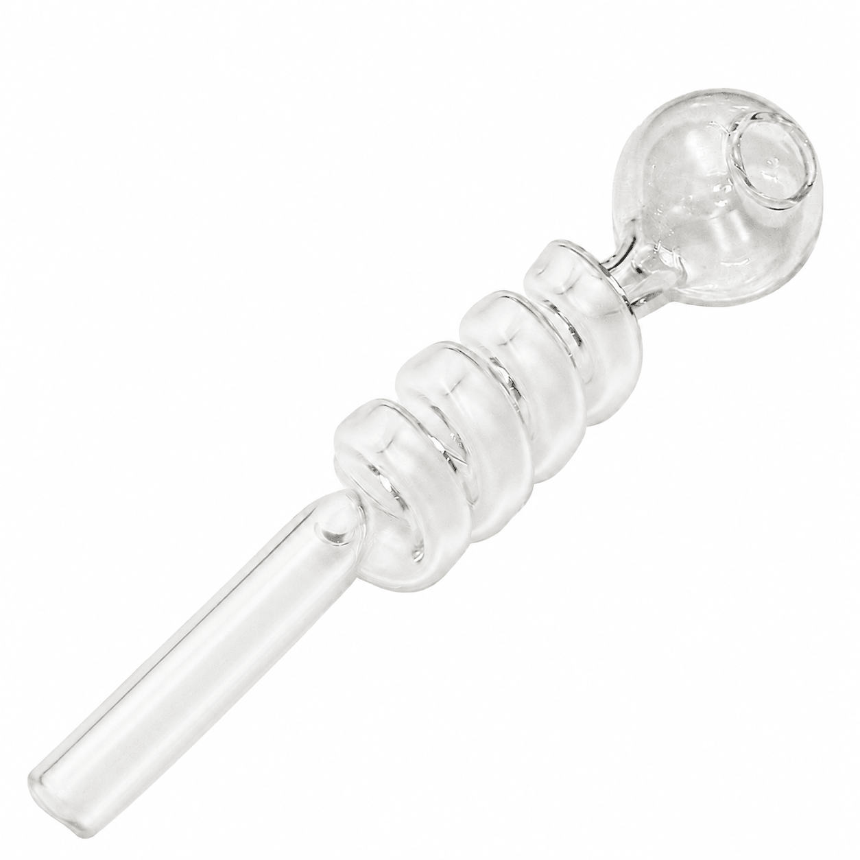 Curly Swirl Sweet Puff Glass Pipe 13cm - Oz Sweet Puff