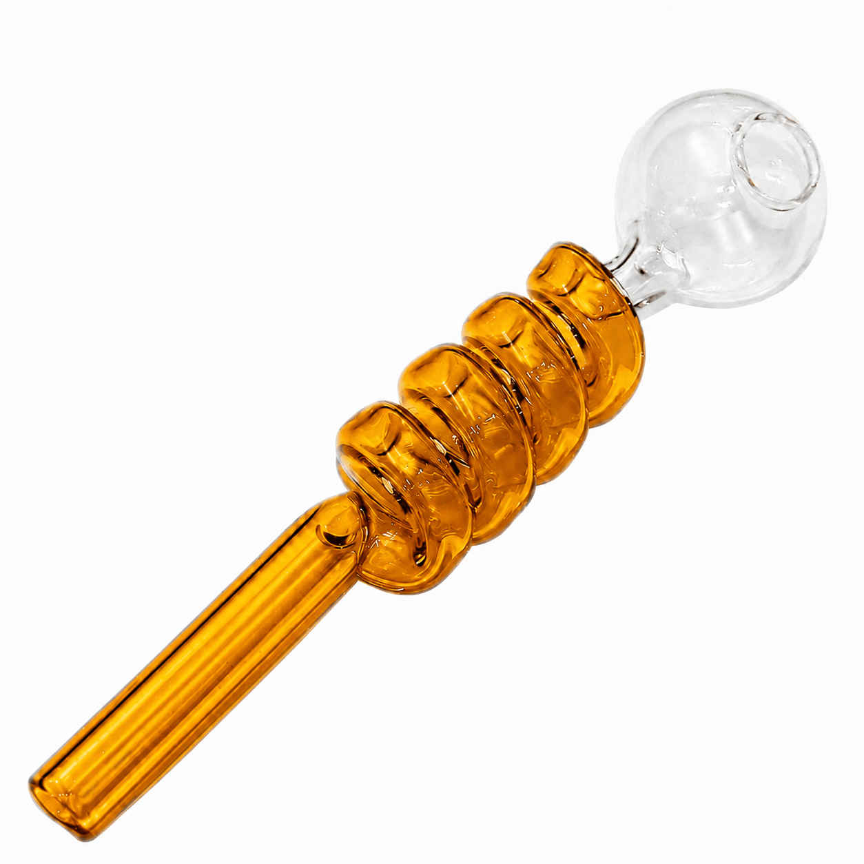 Curly Swirl Sweet Puff Glass Pipe 13cm - Oz Sweet Puff