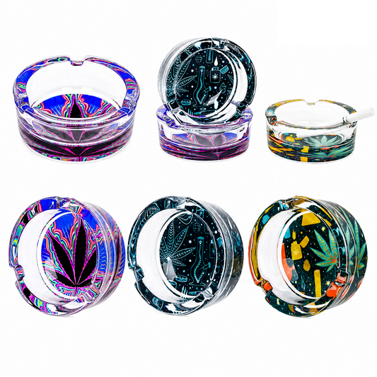 Glass Ashtray 8.5cm - Oz Sweet Puff