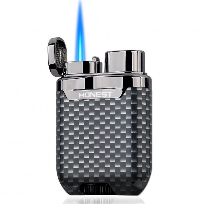Honest Mini Jet Lighter Black Carbon Fibre