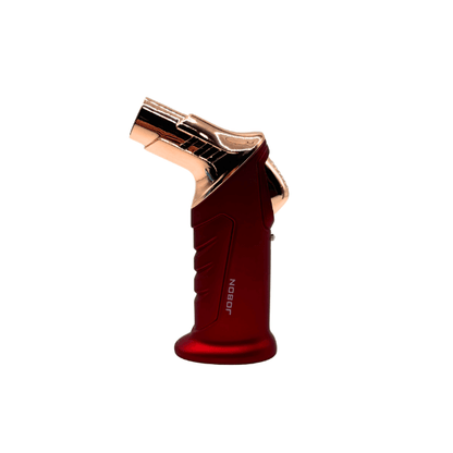 Jobon Standing Twin Jet Flame Lighter 11cm Red