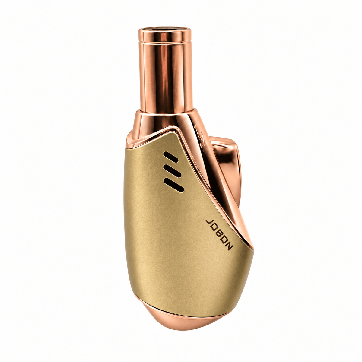 Jobon Vertical Egg Shape Jet Flame Lighter Gold