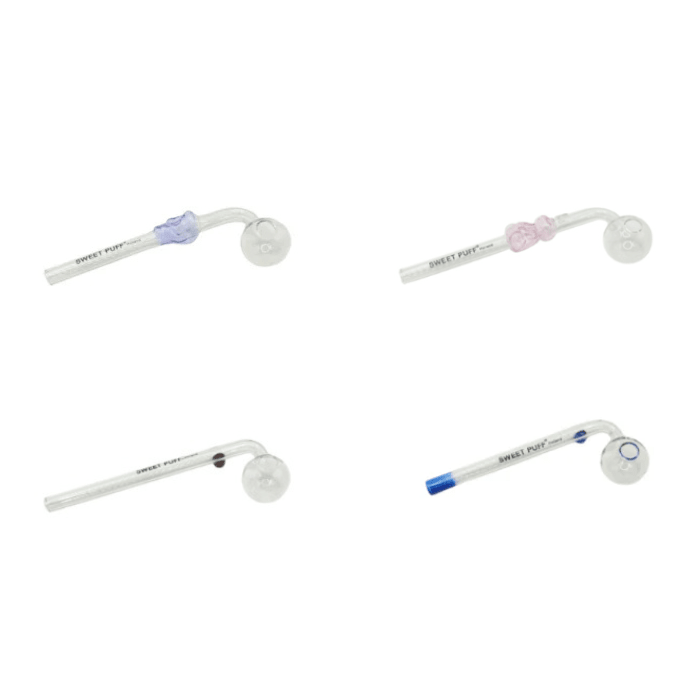 Mixed Designs Sweet Puff Glass Pipes - Oz Sweet Puff