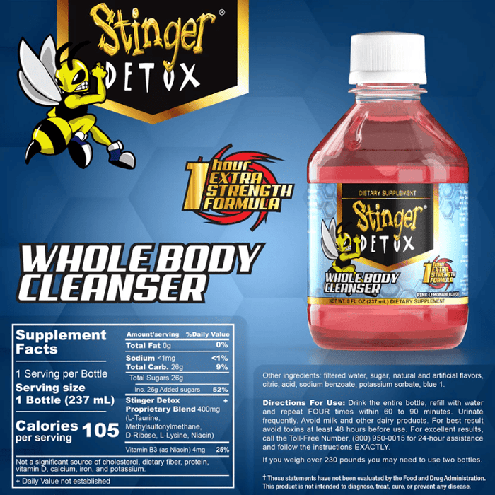 Stinger Whole Body Detox 1 Hr - Oz Sweet Puff