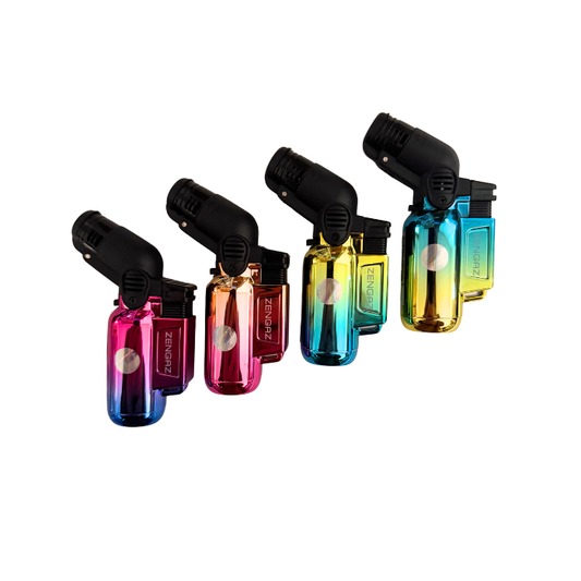 Zengaz Shiny Angle Jet Lighter 8cm - Oz Sweet Puff